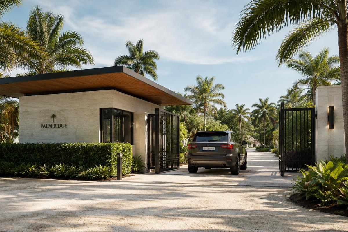 Gated security entrance